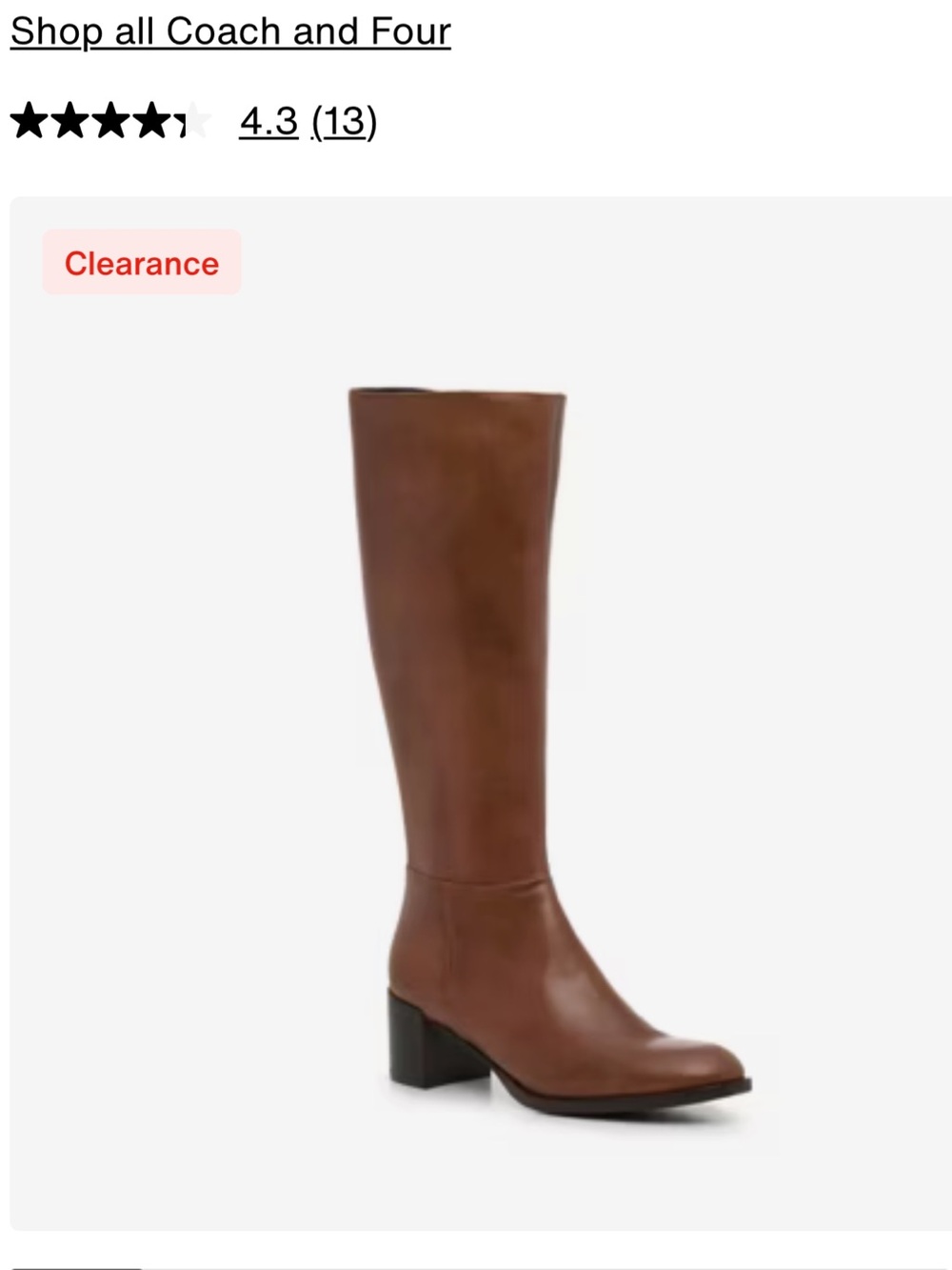 Coach and Four Brown lucca Leather Boots